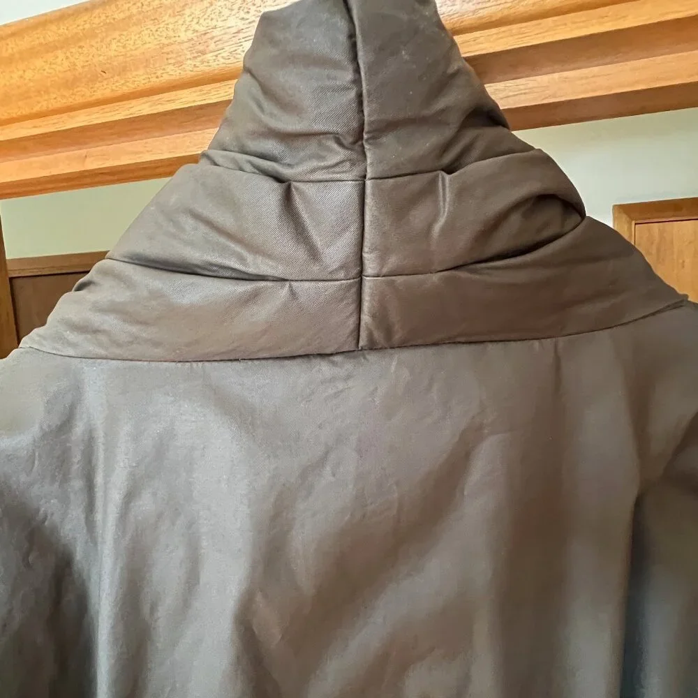 Poetry Fashion (UK) Shawl-collar Puffer Coat Dark Moss 16 Super cozy! - Picture 5 of 15